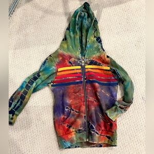 Aviator Nation Kids Sweatshirt Tie Dye Size 4